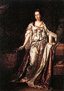 Adriaen van der werff Portrait of Anna Maria Luisa de' Medici, Electress Palatine oil